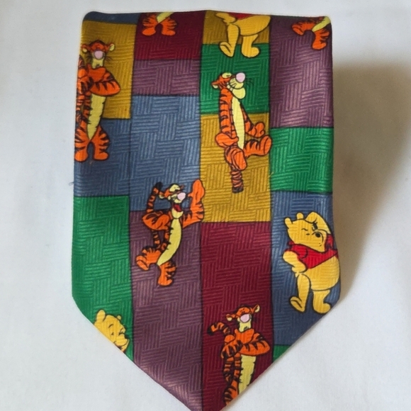 Disney Other - Vintage Winnie the Pooh Disney Tie Made in Korea Pooh Eeyore Tigger